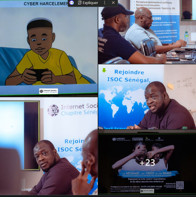 Revivez en images la formation de Isoc Sénégal sur La #protectiondelenfance sur internet .