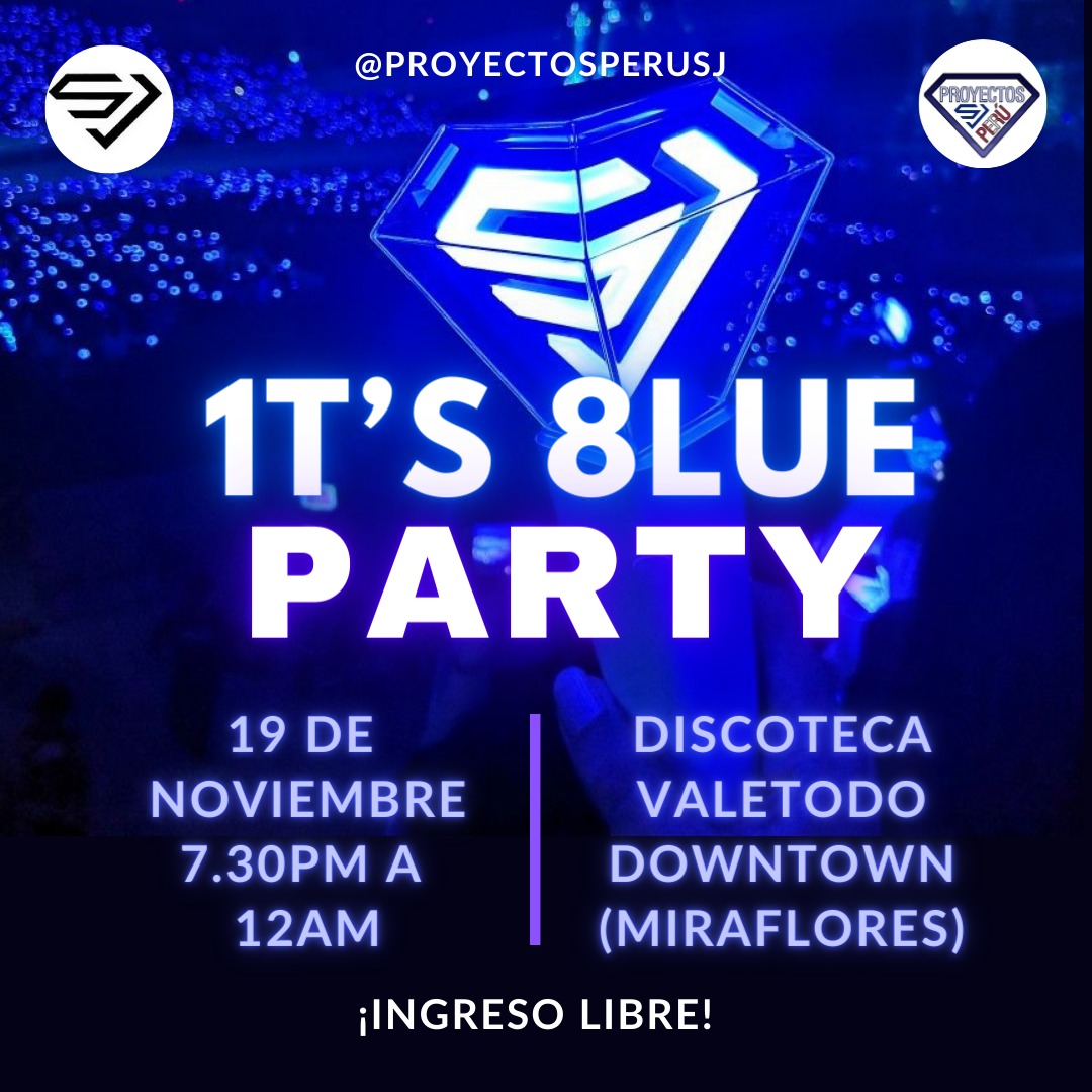 A solo días 😎 para la fiesta ELF más grande en una de las discotecas más importantes de Lima
💙 19 DE NOVIEMBRE
💙 Lugar: <a href="/mundovaletodo/">Valetodo Downtown</a> 
  
ENTRADA GRATISSS 🤩 
Gracias a <a href="/proyectosperuSJ/">Proyectos Perú SJ</a> 🫶

#18Years_with_SUPERJUNIOR
 #1ts8lueTimewithELFPeru 
#슈퍼주니어 <a href="/SJofficial/">SUPER JUNIOR</a>