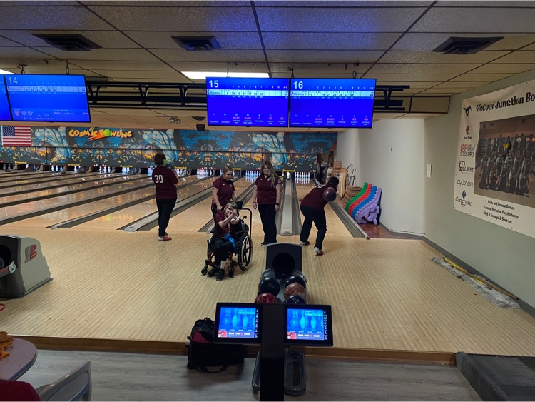 Our wonderful unified bowling team traveled to York today for their Invite. Our reserve team took 1st place!! Nice work athletes and partners!!