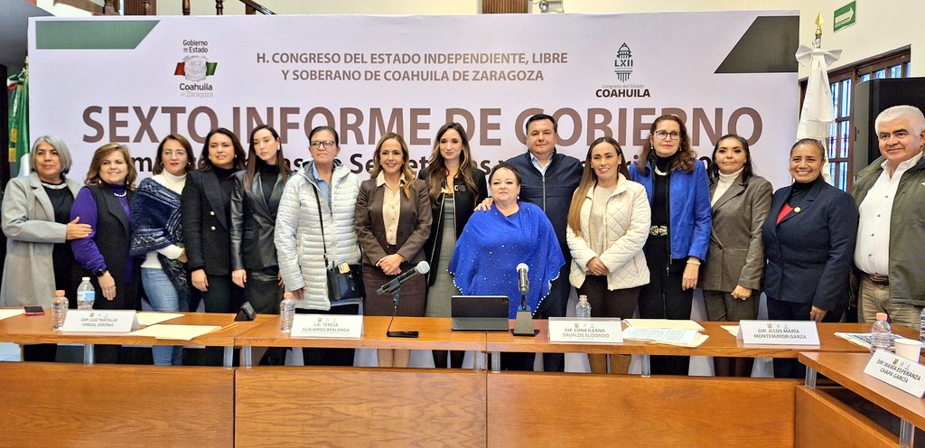 Con motivo de la glosa del 6° Informe del Gobernador <a href="/mrikelme/">Miguel Riquelme</a> el día de hoy la secretaria <a href="/Tessygb/">Tessy Guajardo</a> realizó su #comparecencia ante diputadas y diputados del <a href="/CongresodeCoah/">Congreso de Coahuila</a> destacando logros y acciones realizadas durante estos 6 años de gobierno. Gracias a ti #FuerteCoahuilaEs