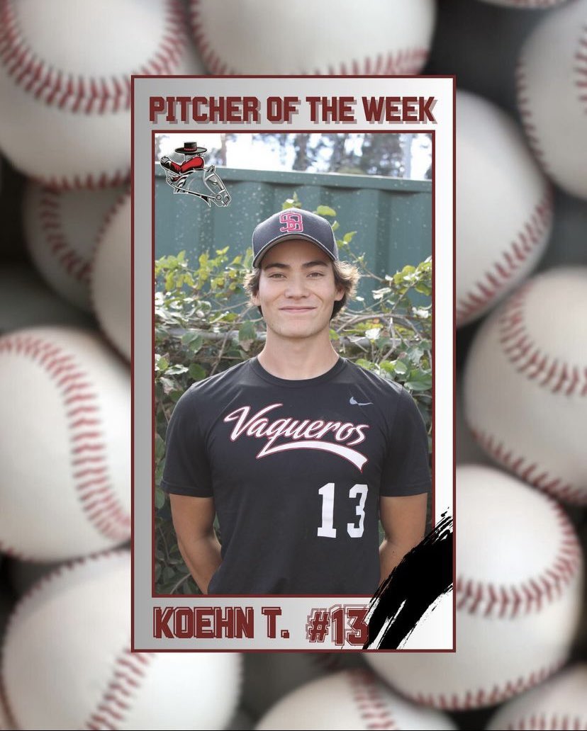 The pitcher and player of the week goes to Koehen Thomas and Ethan Watson! Both players had a great performance at our scrimmage. Kohen shoved and fanned the side, while Ethan hit well and had great plays in left field. Great job vaqs!  #sbcc #vaqpack #santabarbara #baseball
