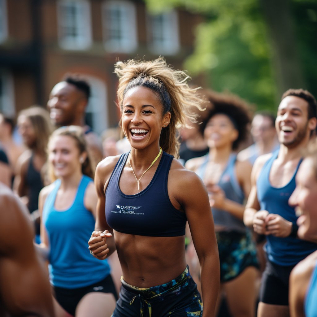 Ignite the energy, amplify the vibe! 💪👟 Join the dynamic fitness community as they sweat it out together, proving that the journey to wellness is better when shared. #FitFam #GroupFitness #SweatTogether #WorkoutCommunity #FitnessMotivation #HealthyHabits #TeamWorkout