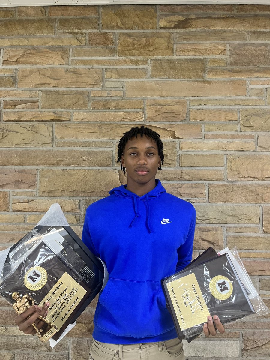 Starting off our Award Recognitions from the night is Senior Tyler Nichols. Tyler was the West Suburban Gold Conference Defensive Player of the Year! Along with this award, he was selected as an All-Conference and was a 4-Year Varsity Player! Congrats <a href="/_TylerNichols29/">Tyler Nichols</a>