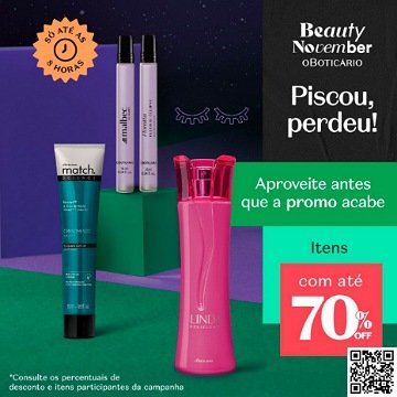 lowcostbr's tweet photo. Beauty November -  Piscou, Perdeu! Desconto de até 70%.
Verifique condições.

Ver na loja: https://t.co/YFqYjBCTRG

Acesse também nosso site:
https://t.co/oiNIysFHcY

A promoção pode ser encerrada a qualquer momento.

#beauty #beautynovember #oboticario #lily #malbec #floratta https://t.co/WjA94BE8PA