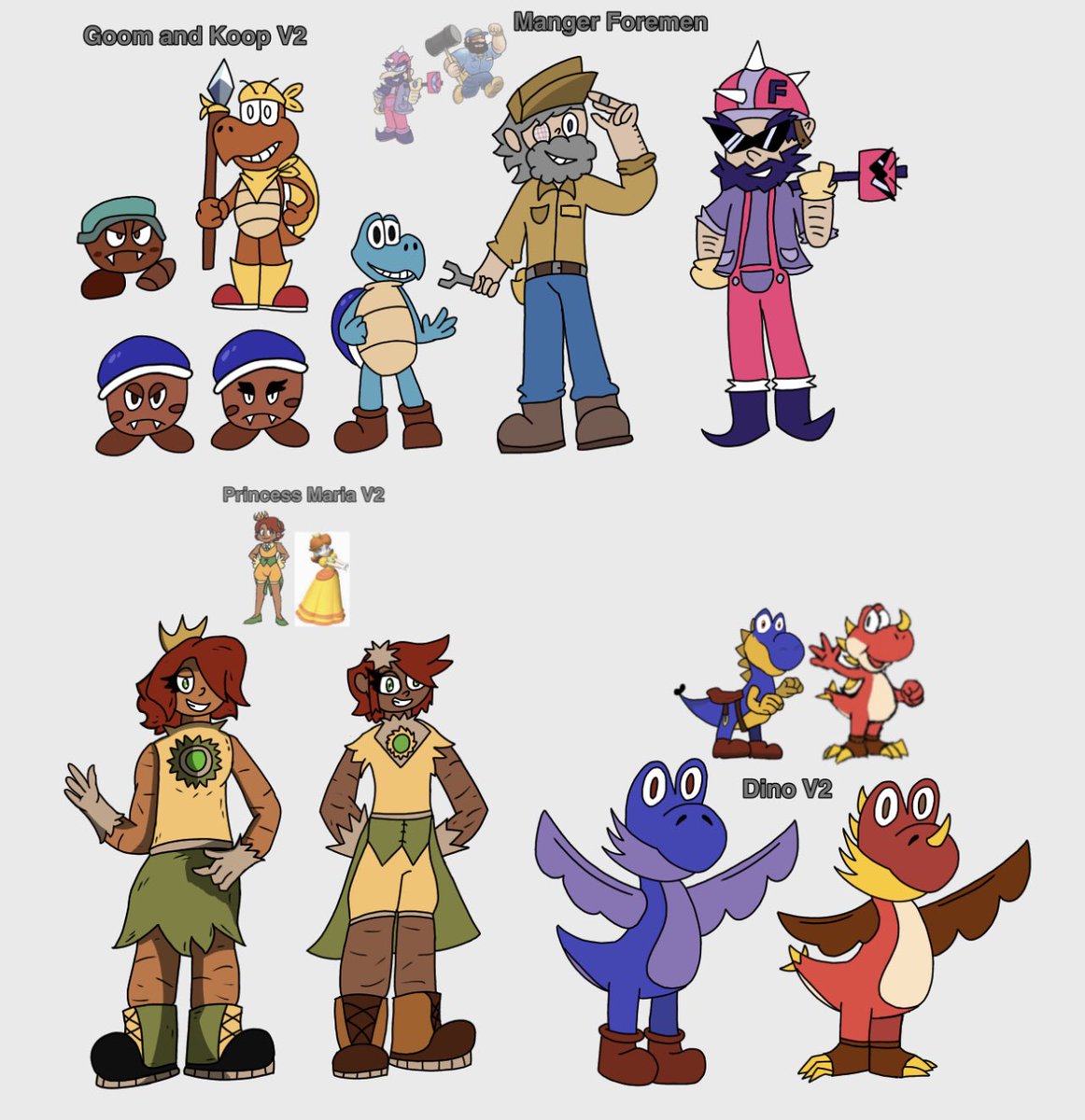 Gonzales200784's tweet photo. Alright Everyone! After some work- Here’s My Redesign and New Characters To My bootleg world!
[also have some teaser for the future!]
#Ethanmix #bootleg #lore #redesign #characters #drawings #bootlegmario #dontsteal #ArtistOnTwitter https://t.co/ehyB3tGP6h