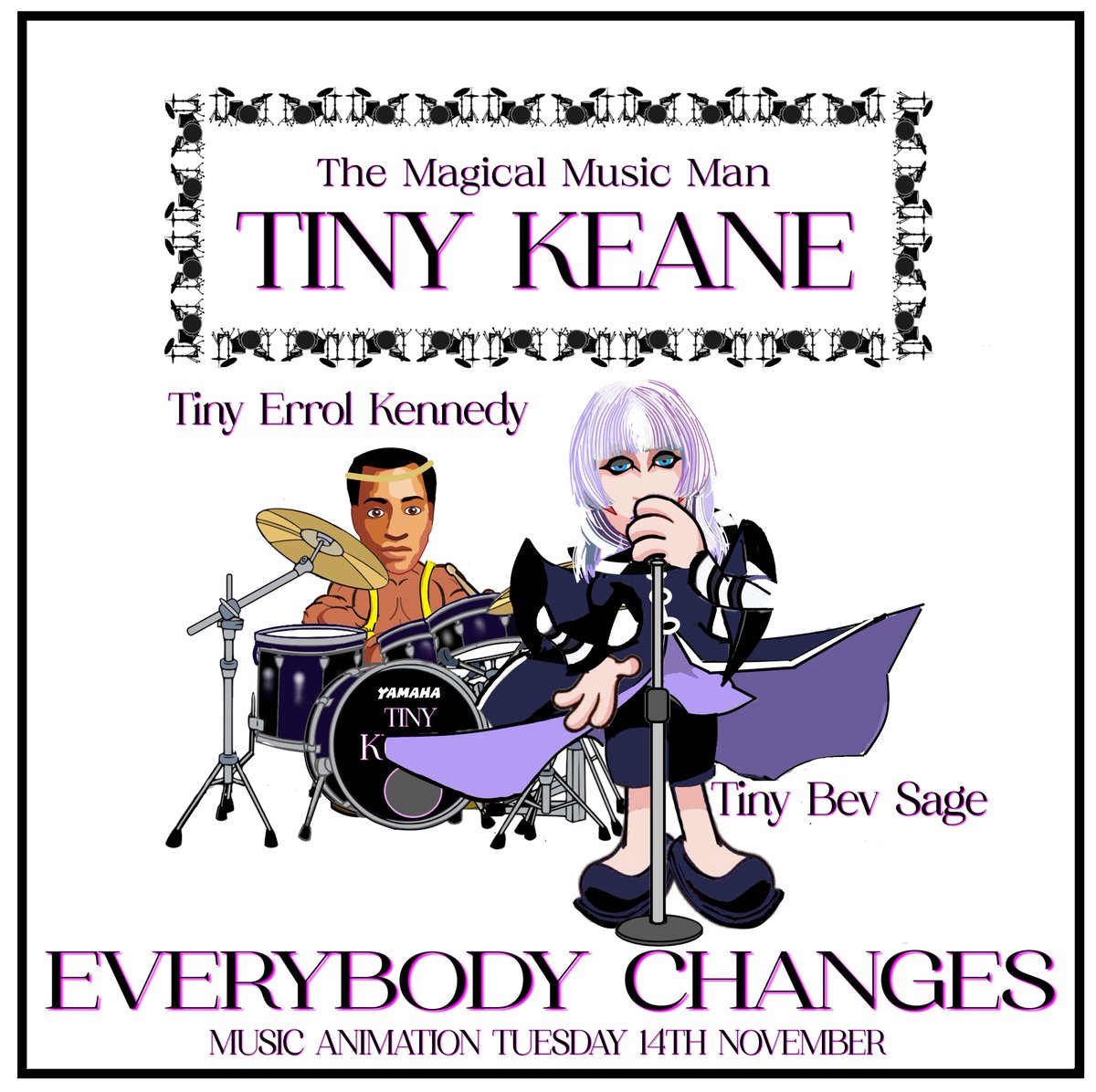 MagicalMusicMan's tweet photo. Arriving tomorrow #musicanimation #tinykeane #everybodychanges featuring #tinyerrolkennedy & #tinyBevsage
@keaneofficial @tomchaplin @Richard_H @errolkennedy
#art #music #peace #humanity #childrensmentalhealthmatters
@corrine_G42 @FondantMoose @MarkTob80459207 @RealPamster https://t.co/VmX34UuS6P