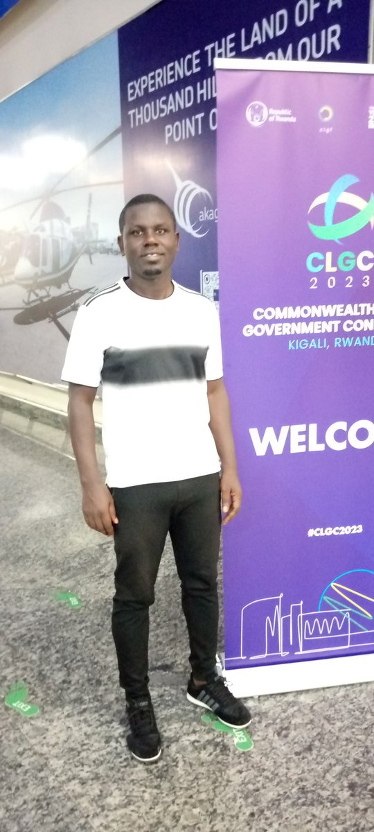 JarcTusiime's tweet photo. Just Arrived in @CityofKigali for the #CLGC2023 Representing @jumuiya @EAYNOfficial @ugyouthsenate .

Thanks to @CLGF_News @EastGovernments @gamwera and @RwandaGov @RwandaLocalGov under the able leadership of Mzee HE Gen @PaulKagame 4putting this together!

#VisitRwanda
#VisitEAC https://t.co/aArqE06FGO