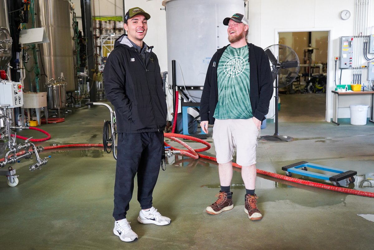 Thomas McConvey stopped by Three Heads Brewery to get the first peek at our new Hazy IPA today...