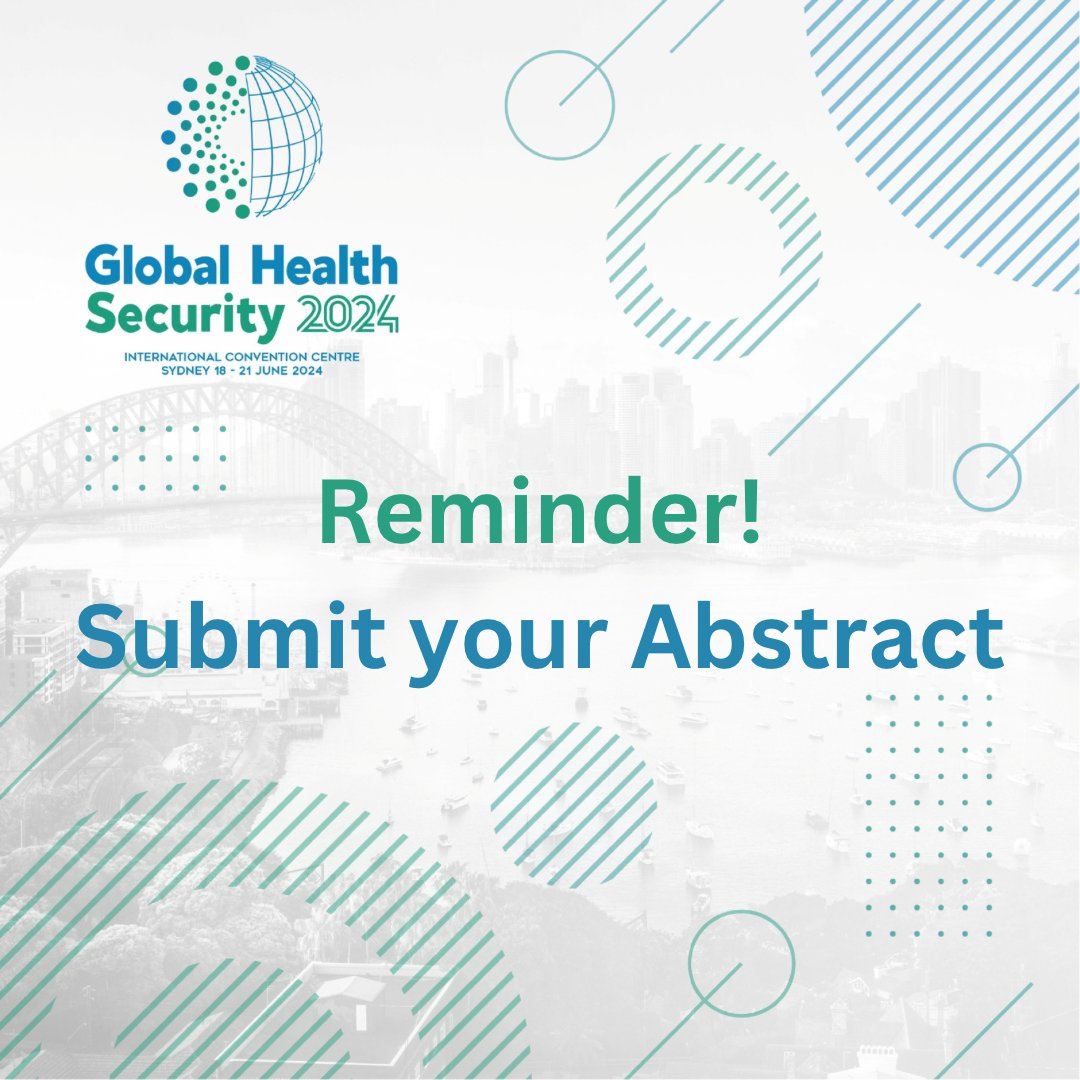 📣 Attention! Don't miss out on the opportunity to submit your abstract for GHS2024! The deadline for submissions is this Sunday November 19, 2023, at 11:59 PM AEDT.