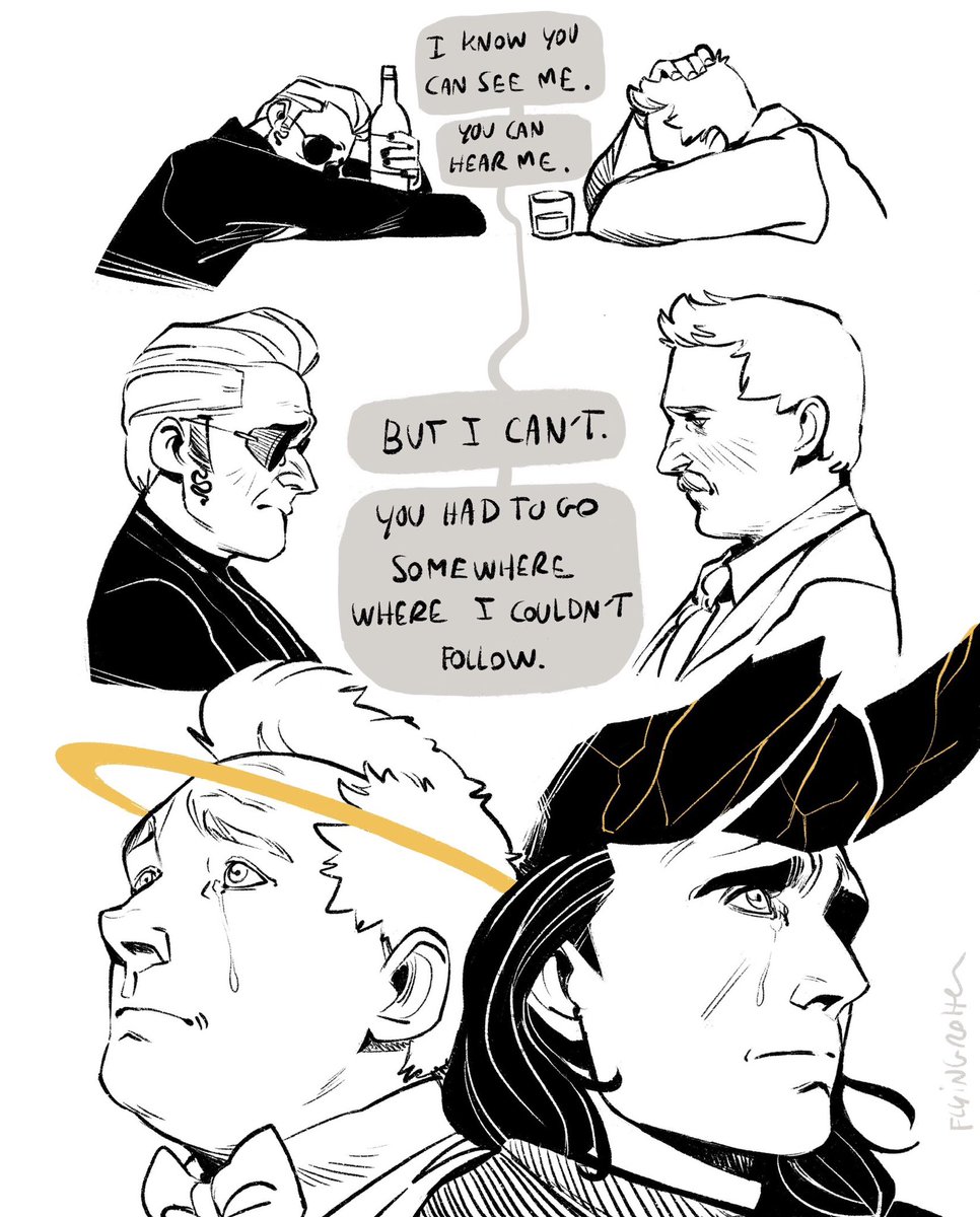 Left behind 
#Goodomens #Loki