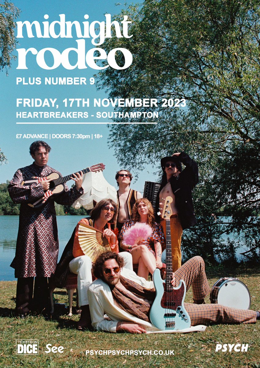 Number9banduk's tweet photo. This Friday we're at @heartbsoton 🎵

Come see us and @MidnightRodeoo in all our splendour 🕛 🐎 🤠

It's been donkeys since we've played Heartbreakers, can't wait to reunite ❤️‍🩹 https://t.co/F45IN3xhLj