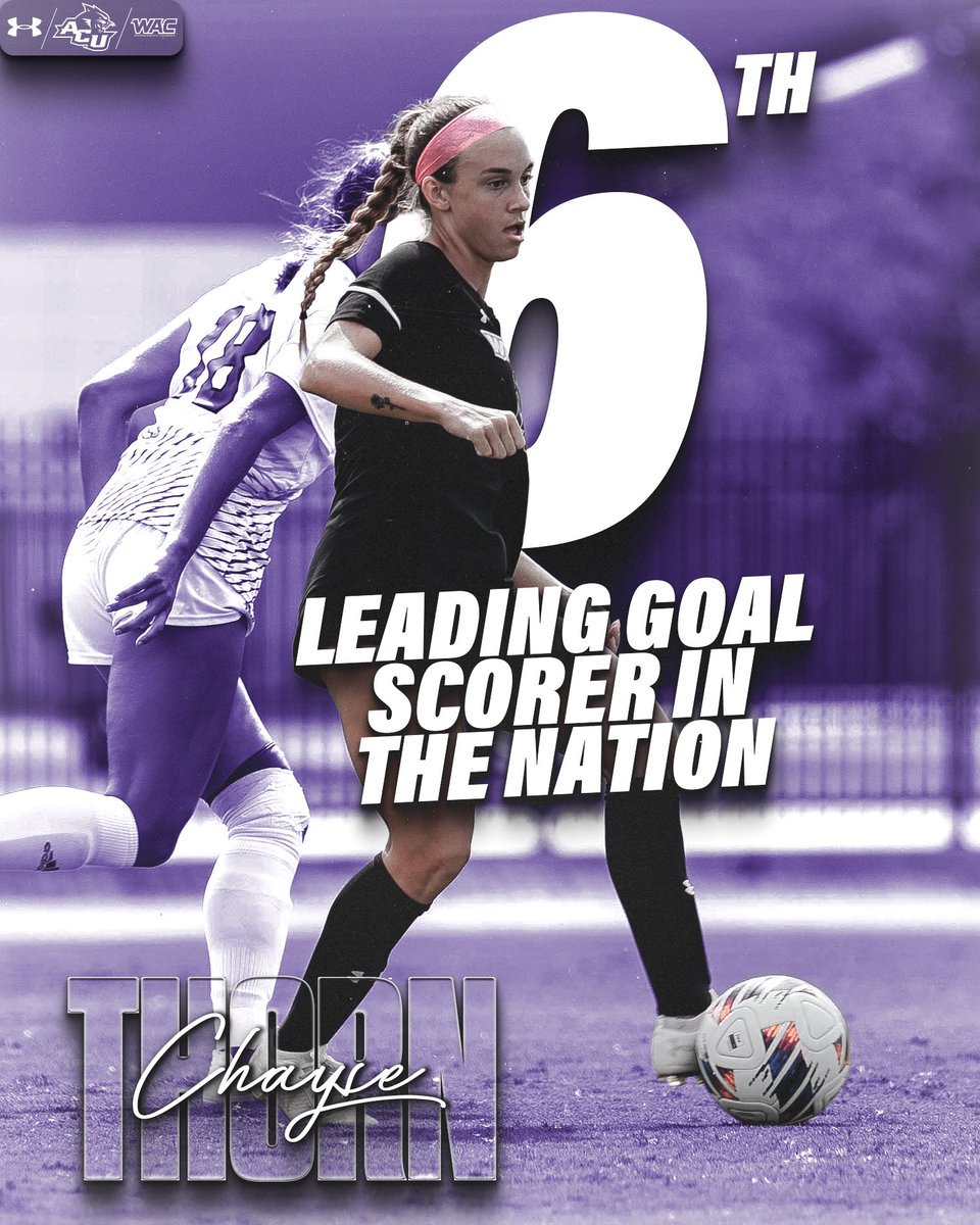 𝘾𝙃𝘼𝙔𝙎𝙀𝙞𝙣𝙜 𝙂𝙤𝙖𝙡𝙨! ⚽️😤

Did you know Chayse finished the regular season NATIONALLY ranked in total goals (6th), game-winning goals (7th), and shot accuracy (7th), and goals per game (8th)? Now you do.

#GoWildcats