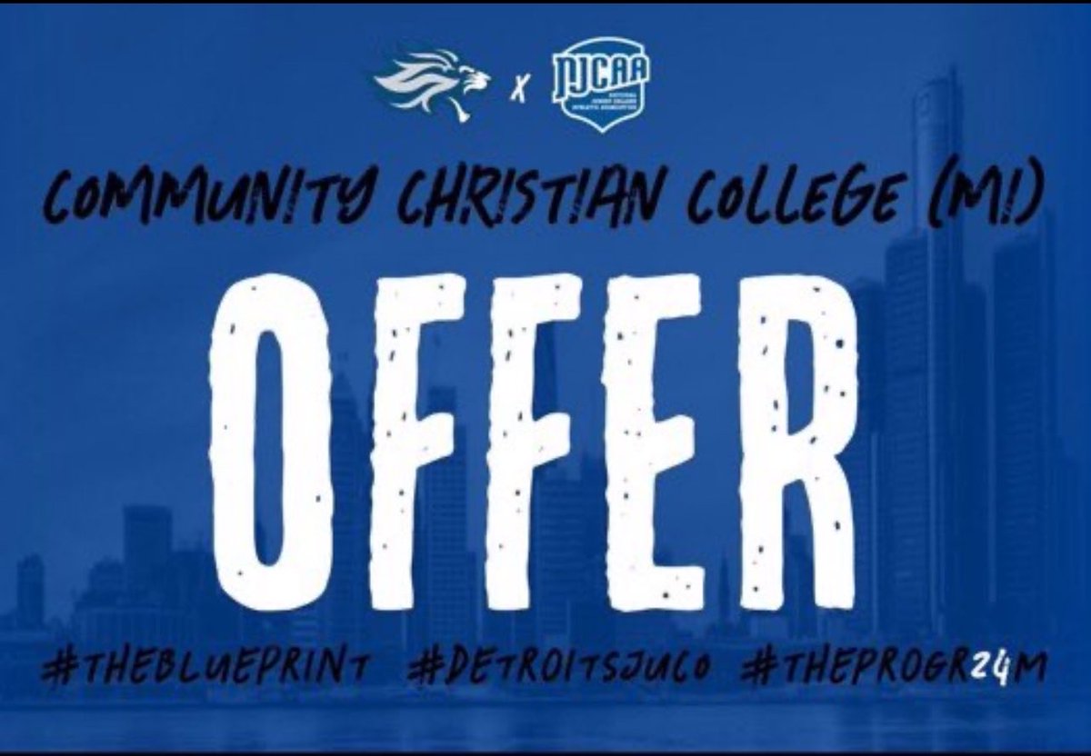 #AGTG After a conversation with @CoachJReardon I am blessed to receive my Very First Offer to play football at the next level⚪️🔵 @CCCLionsFB @Atthetableeatin @Coach_Chhay @coach_hemingway