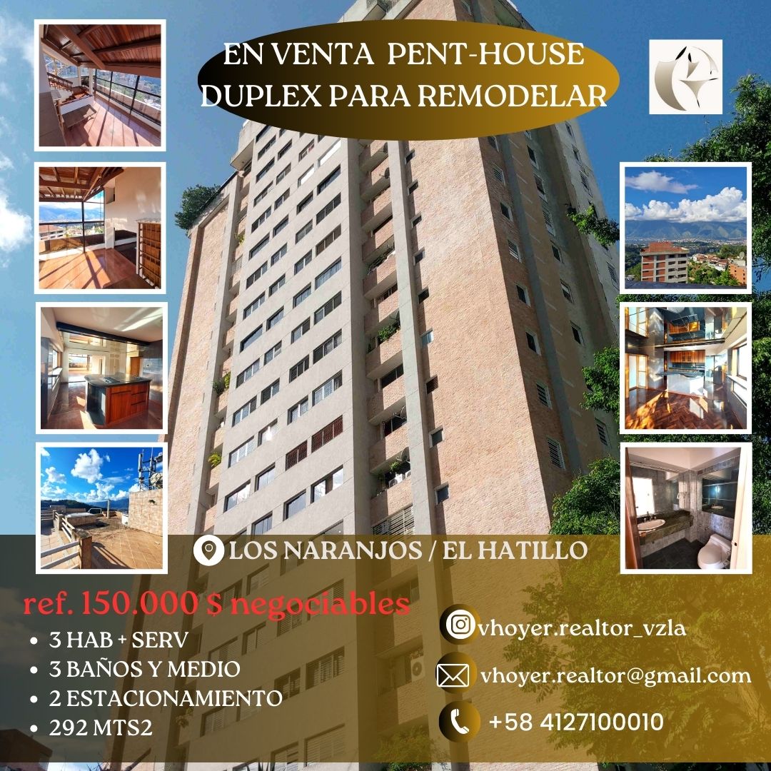 vaneshoy's tweet photo. #venta Pent-House Dúplex para remodelar, precio negociable #LosNaranjos #ElHatillo #Caracas https://t.co/caHEbkmQSz