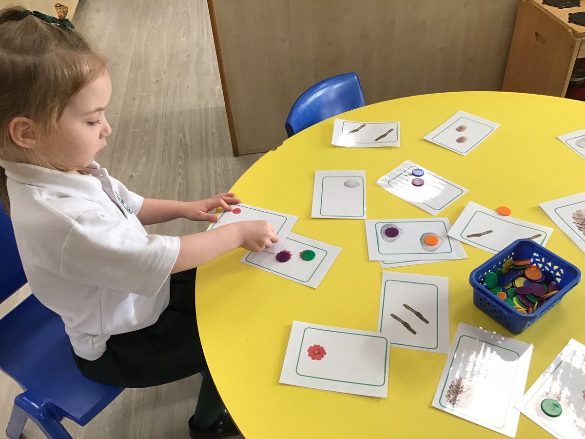 EYFSSJV's tweet photo. Finding the number 2โs in Maths. Sorting the subitising dots into the hoops and placing counters on the Subitising pictures. How many number 2โs did we find? #SJVMaths https://t.co/49TVZWOQ0K