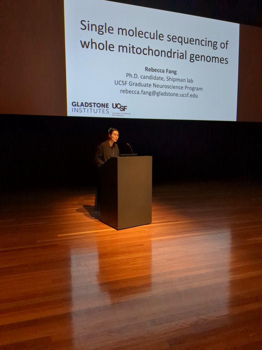 Rebecca Fang from <a href="/seth_shipman/">Seth Shipman</a>'s lab presents her work on using PacBio technology to sequence the mitochondrial genome. <a href="/GladstoneInst/">Gladstone Institutes</a>