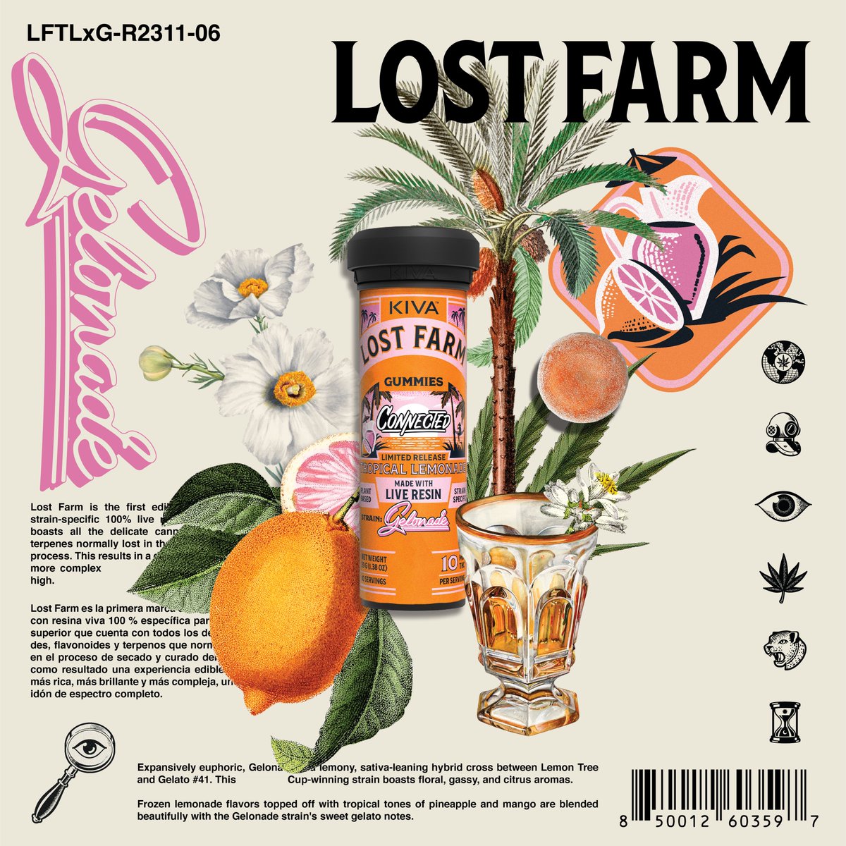 Today we’re unveiling a limited edition collaboration with our pals at Connected! We've handpicked their top designer strains for our latest Lost Farm drop in California. Introducing Tropical Lemonade gummies with Gelonade 🌱 and sweetly tart Blackberry chews with Biscotti 🌱.