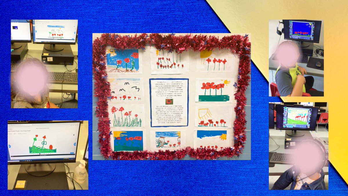 Cynthia_EdTech's tweet image. Last week students designed poppy fields in Digital Art. They learned that originally the poppy flower was used as a symbol for Veterans Day, but now is used for Memorial Day. K and 1st used Kid Pix, while 2nd Graders used the #DrawIt tool in @nearpod.