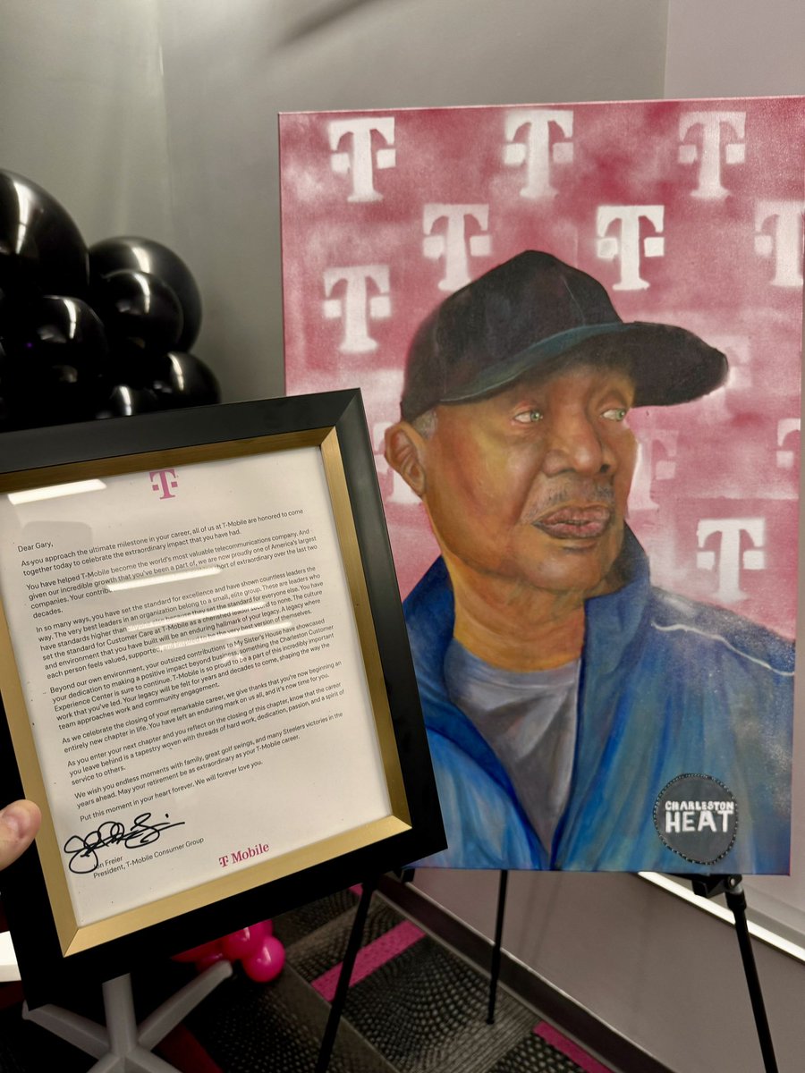 With nearly 1,000 of our @TMobile Customer Care employees, we took the afternoon to honor and celebrate the incredible career of Gary Miller, our Charleston Customer Experience Center senior leader! Thank you for your incredible leadership, Gary, and we wish you the very best in…