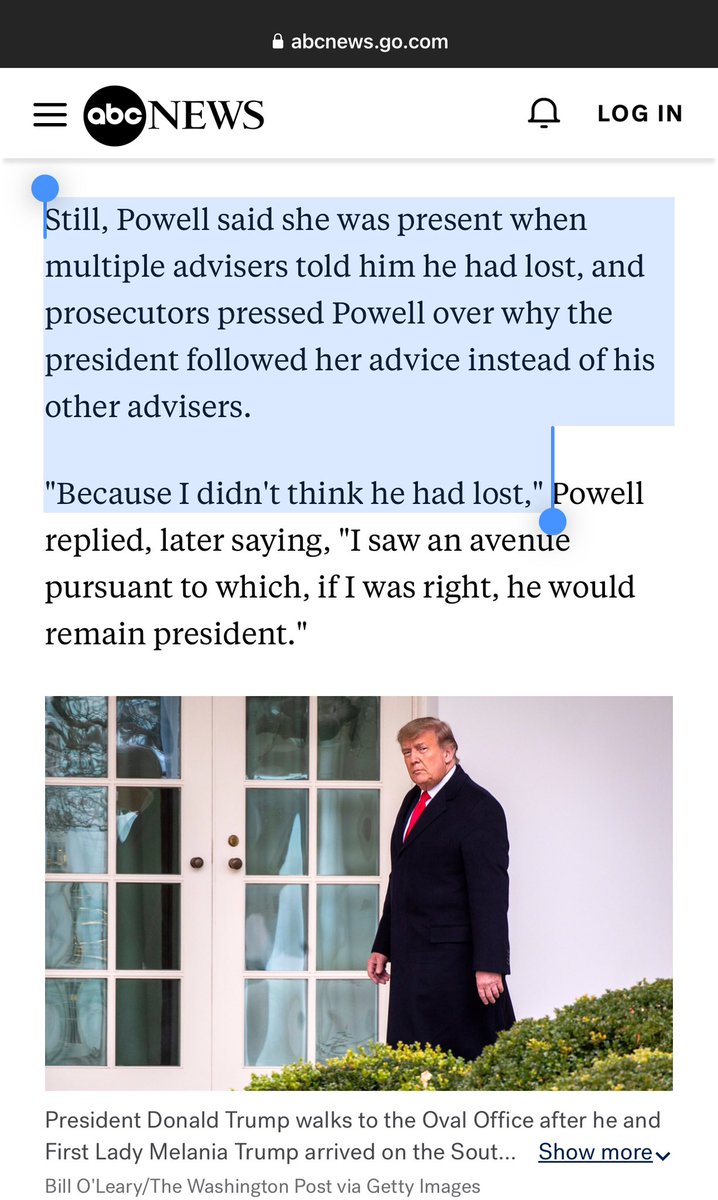 This is devastating in my view. Trump never had any intention of complying with the election results. He was told repeatedly in the presence of a convicted co-defendant that he had lost. He ignored it and conspired with his lawyers to overthrow the election anyway.