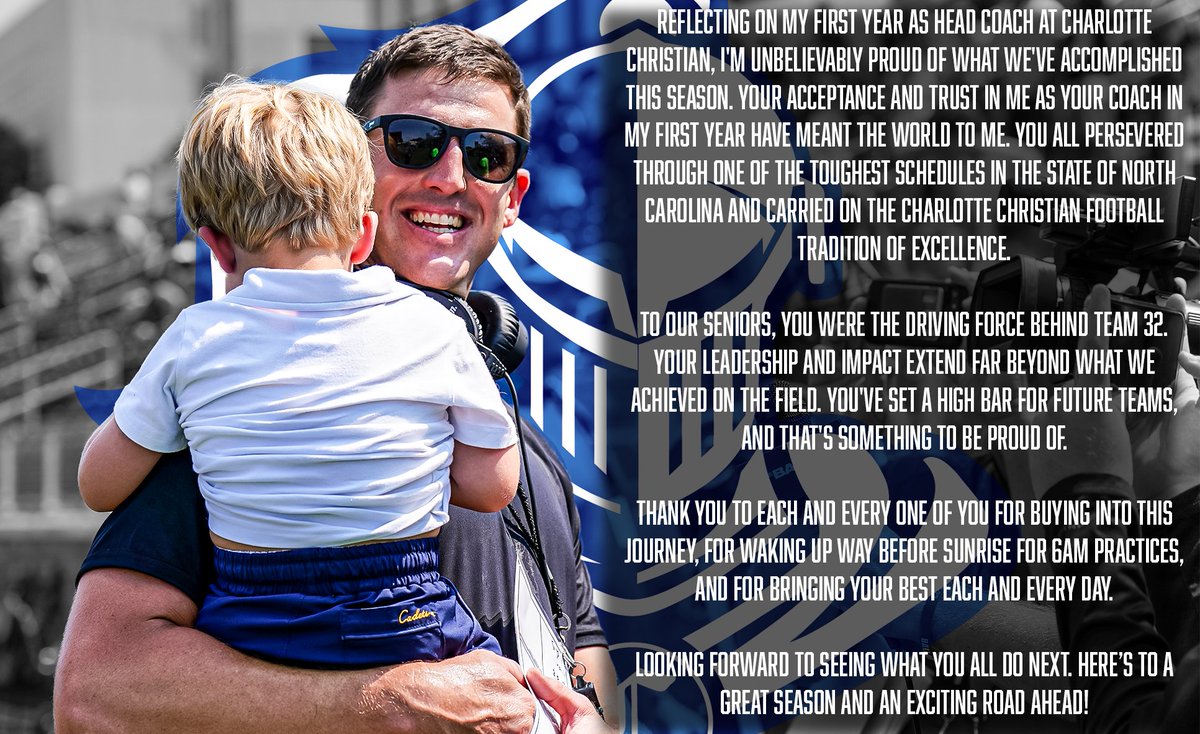 Chris James (@coachjames90) on Twitter photo โ๏ธโ๏ธThank you, Knight Nation, for a great first year! โ๏ธโ๏ธ
<a href="/pepman704/">Matt Morrow</a> <a href="/charlottepreps/">Observer Preps</a> <a href="/HighSchoolOT/">HighSchoolOT</a> @NickStevensHSOT <a href="/CoachB_CCS/">Grayson Bedenbaugh</a> <a href="/Bgr8t/">Bryant Young</a> <a href="/CoachB_CCS/">Grayson Bedenbaugh</a> <a href="/BahakelSports/">Bahakel Sports</a> <a href="/RWalk13/">Reginald Walker Jr.</a> <a href="/NCISAA1/">NCISAA</a> <a href="/JoelBryantHSOT/">Joel Bryant - HighSchoolOT ๐</a> <a href="/FN1C_/">๐๐ง๐๐๐๐ฎ ๐๐๐๐๐ฉ๐จ ๐๐ฃ ๐พ๐๐ง๐ค๐ก๐๐ฃ๐</a> โ๏ธโ๏ธThank you, Knight Nation, for a great first year! โ๏ธโ๏ธ
<a href="/pepman704/">Matt Morrow</a> <a href="/charlottepreps/">Observer Preps</a> <a href="/HighSchoolOT/">HighSchoolOT</a> @NickStevensHSOT <a href="/CoachB_CCS/">Grayson Bedenbaugh</a> <a href="/Bgr8t/">Bryant Young</a> <a href="/CoachB_CCS/">Grayson Bedenbaugh</a> <a href="/BahakelSports/">Bahakel Sports</a> <a href="/RWalk13/">Reginald Walker Jr.</a> <a href="/NCISAA1/">NCISAA</a> <a href="/JoelBryantHSOT/">Joel Bryant - HighSchoolOT ๐</a> <a href="/FN1C_/">๐๐ง๐๐๐๐ฎ ๐๐๐๐๐ฉ๐จ ๐๐ฃ ๐พ๐๐ง๐ค๐ก๐๐ฃ๐</a>