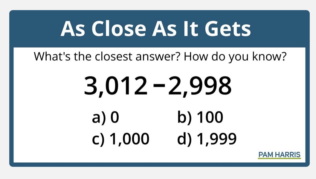 We’ve just added some beauties to Sembl! #mtbos #iteachmath

1. As Close as it Gets - <a href="/pwharris/">Pam Harris</a> 

The answer isn’t one of the choices…students will need to reason and get as close as they can. 

Sembl.app