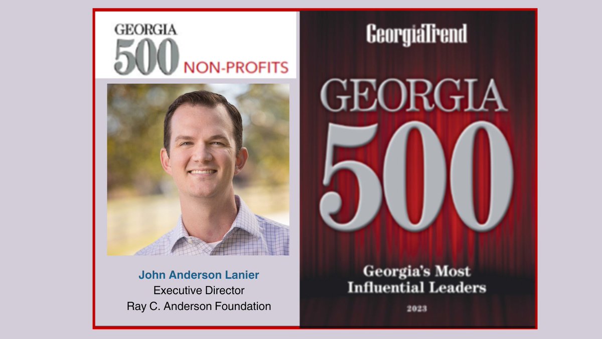 RCA Foundation (@rayslegacy) on Twitter photo We are proud that John Lanier is being honored among so many Foundation friends and <a href="/drawdownga/">drawdownga</a> leaders in this year's Georgia Trend Georgia 500. #sustainability #sustainablebusiness #nonprofits #climatesolutions We are proud that John Lanier is being honored among so many Foundation friends and <a href="/drawdownga/">drawdownga</a> leaders in this year's Georgia Trend Georgia 500. #sustainability #sustainablebusiness #nonprofits #climatesolutions