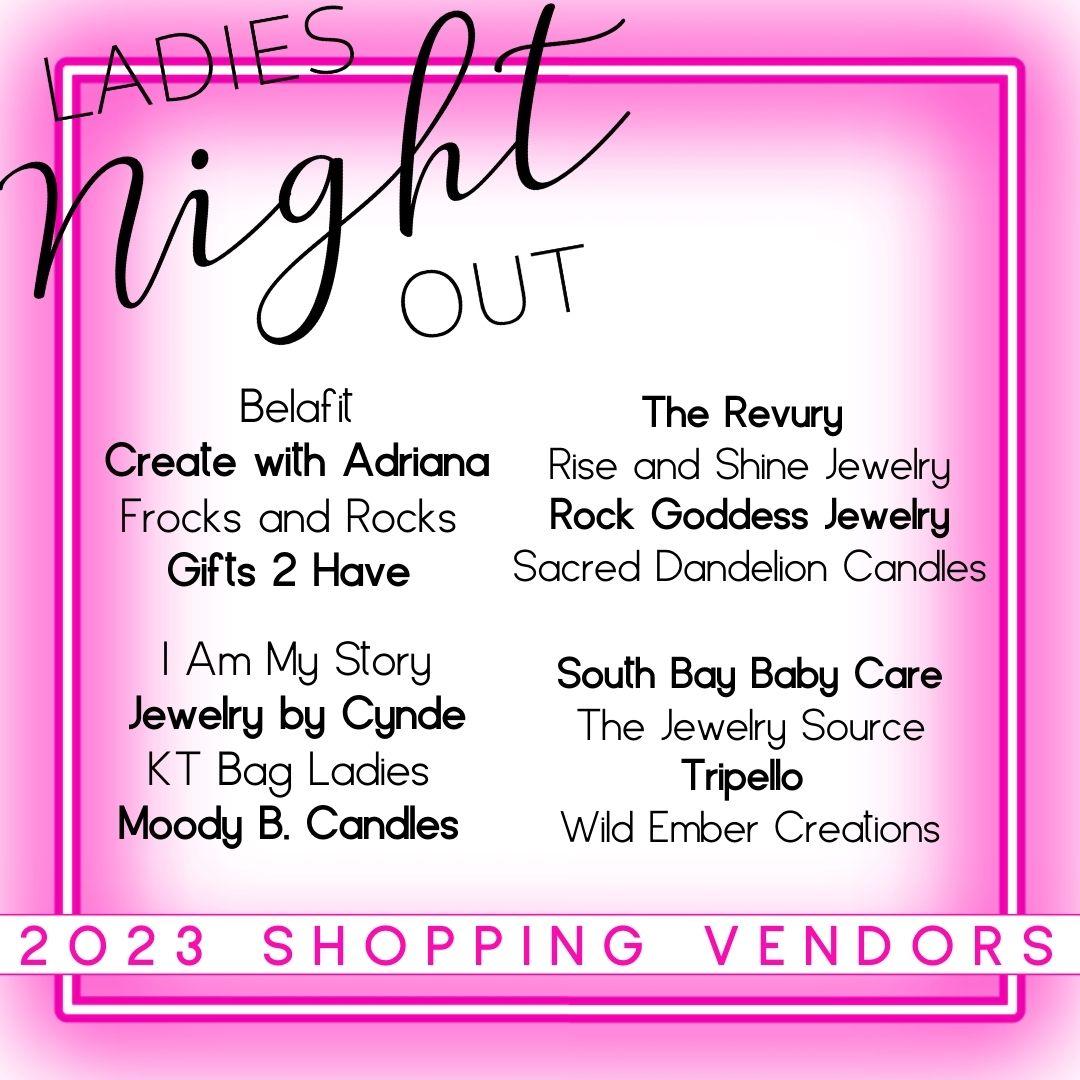 ElSegundoEdFnd's tweet image. 🛍 SHOP 'TIL YOU DROP 🛍
Check out this year's shopping vendors that will be at the 15th Annual Ladies Night Out! 
.
HAPPY SHOPPING, LADIES! 
#esedf #lno23 #everystudentwins #communityofed