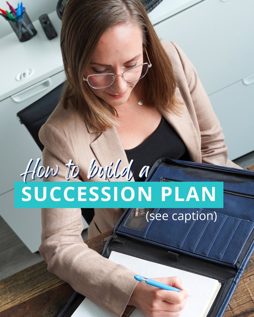 Looking to build a succession plan for your biz?

✔Step 1: Define success
✔Step 2: Assess the key roles that will need to be filled
✔Step 3: TRAIN SUCCESSORS - nobody is perfect out of the box.
✔Step 4: Monitor and update

Need help with yours? Let's chat!