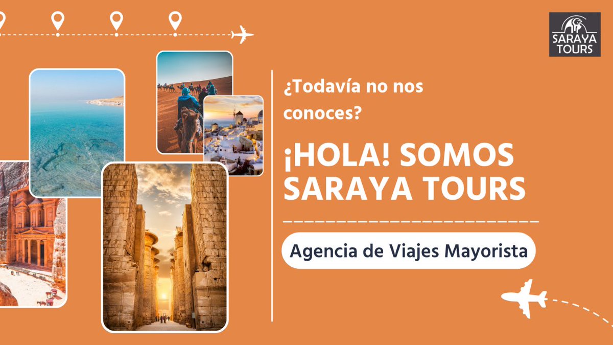 🙌Por si eres nuevo o simplemente pasabas por aquí, estamos encantados de conocerte y 
de que tú nos conozcas a nosotros.

Entra en nuestra web y descubre nuestros destinos 🔗

sarayatours.es

#sarayatours