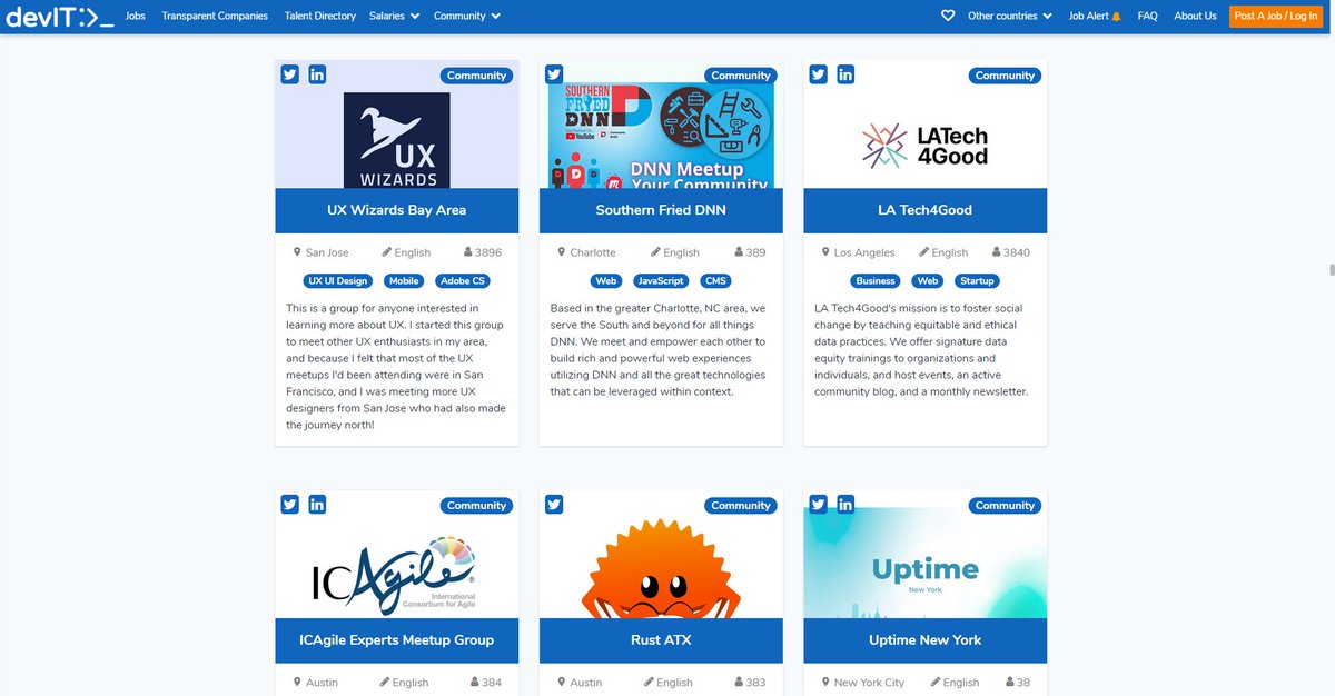 Hey #developers we'd love to have you join us for a #DNNCMS meetup! You can now find us on devitjobs.com/community/!! Thanks for the love <a href="/DevITjobs/">DevITjobs</a> #CMS #ASP #Dotnet
