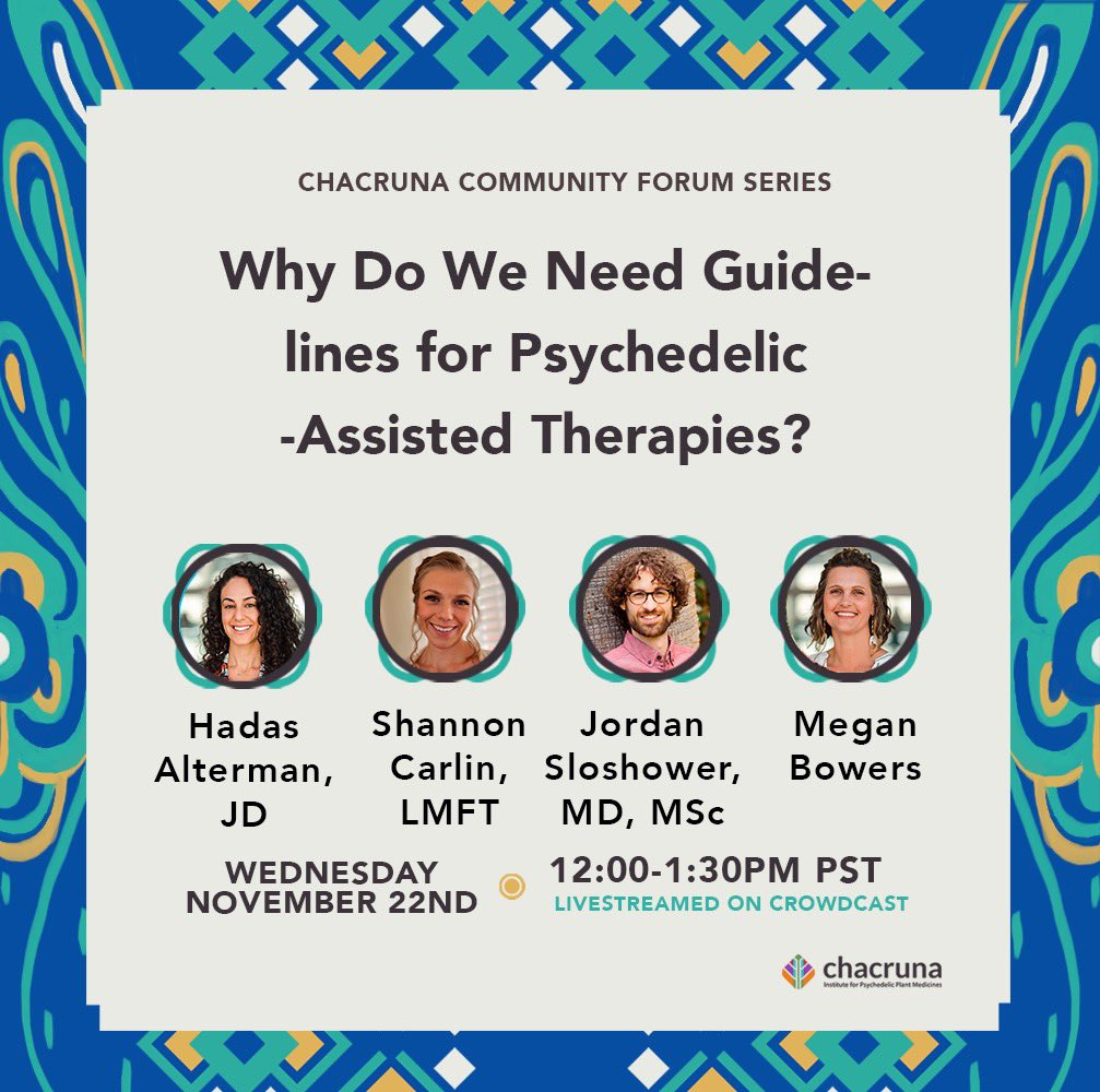 APsychedelicPA's tweet photo. Looking forward to our panel with @Chacruna_Inst next week— register here: https://t.co/0mp5FL8MIY https://t.co/tQnWpwJdRX