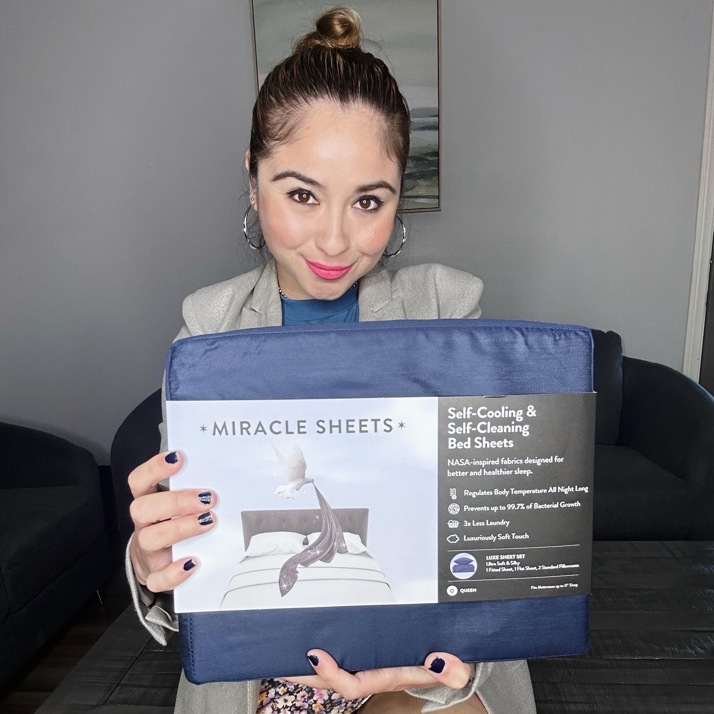 Denise 'Hollywood' Salcedo on X: 💙 I am happy to announce that I have  partnered with MIRACLE BRAND!💙 I am LOVING their Miracle Made bed sheets!  I got mine in Navy Blue!