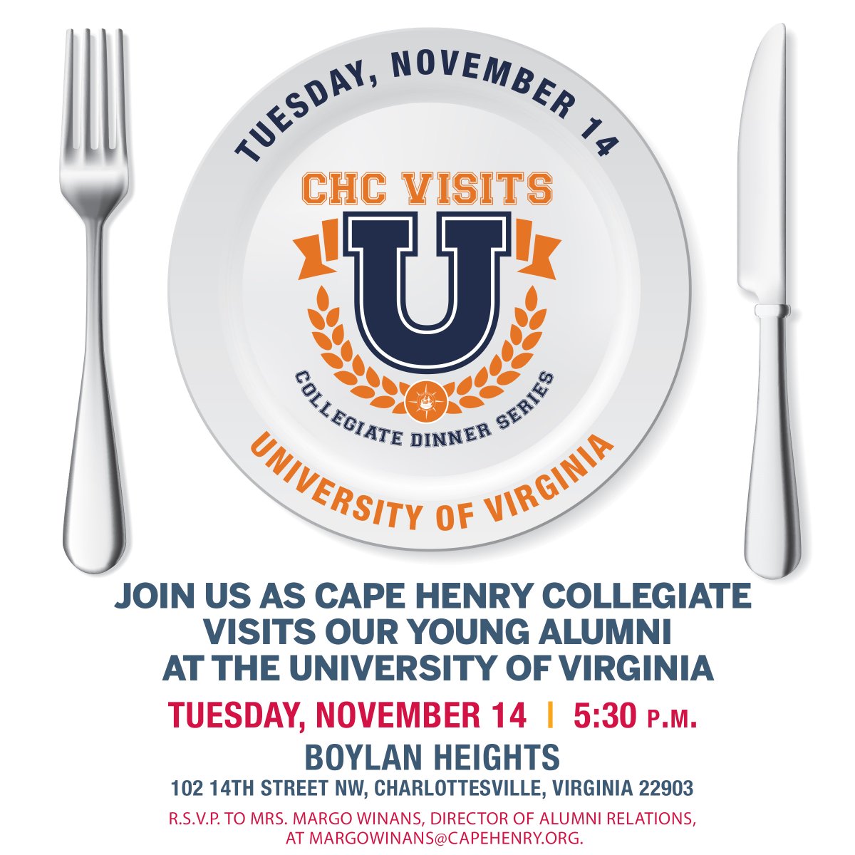 AlumniCHC's tweet photo. Looking forward to catching up with our Wahoos tomorrow eve! #youngalumni #whychc https://t.co/JAmN3fombX