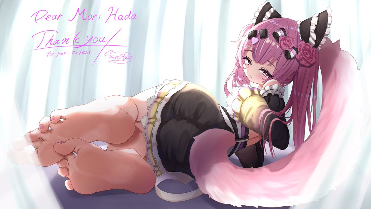 mori_hada's tweet photo. Thank you for the wonderful debut yesterday!! Here’s the surprise gift for getting me to 1k subscribers 🩷
P.S. my toes bark
🖍️: #2toooo3
#morart | #vtuber | #envtuber https://t.co/PB54LwAjBo