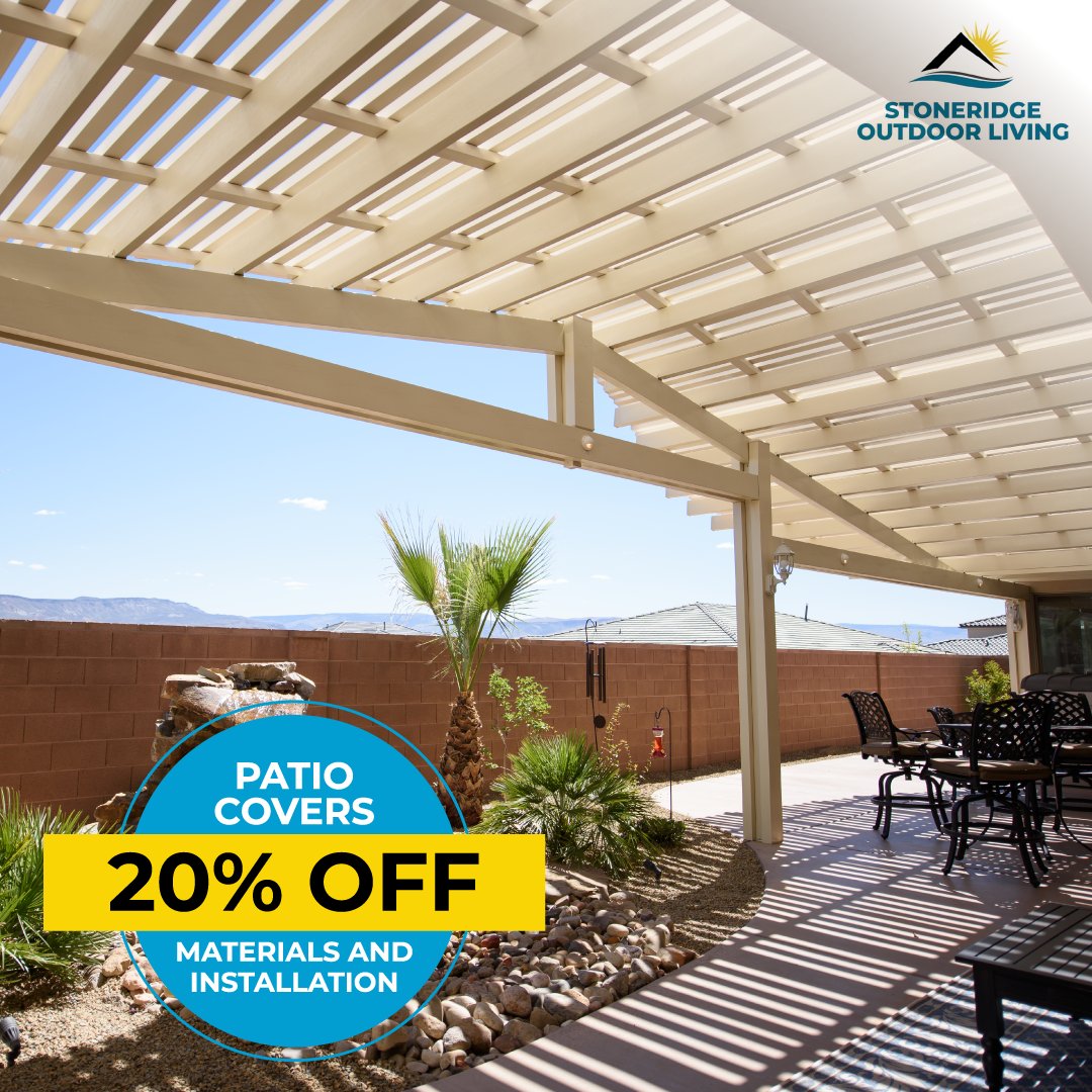 StoneridgeOutd1's tweet photo. Why move when you can improve?

Did you know we are offering 20% OFF Patio Covers?  It's TRUE! 🙌

📱855-643-8992
🌐  https://t.co/3Z2dCqUBh1

#Home #PatioCovers #BackyardDreams https://t.co/c4YtElExj8