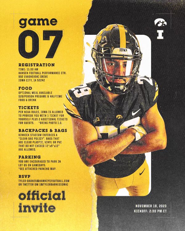 derek_ellens4's tweet photo. Can’t wait to be in Iowa city for the game this weekend!
@TylerBarnesIOWA @CoachSWallace @CoachParkerIowa @HawkeyeFootball https://t.co/nieS09FBNb