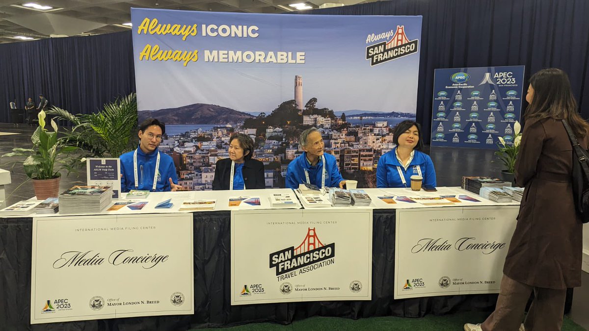 This week, San Francisco is hosting one of the largest international events. I am visiting Moscone Center today to thank our volunteers for all of their hard work and say hello to some of our media partners. #APEC #APEC2023