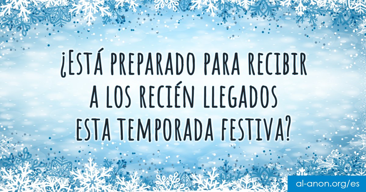 Para los recién llegados que buscan ayuda en esta época del año, asegúrese de que la información sobre las reuniones de su grupo es correcta. 

Busque reuniones de #AlAnon y #Alateen en:

🔹 ecs.page.link/wNPbB 

#ComoAyudaAlAnon #12Pasos #AA #recuperaciónfamiliar