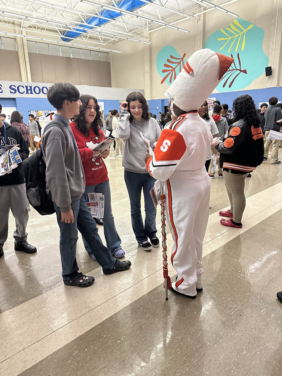 🧡 Today I am a proud @HISDChoice Magnet Coordinator! Our <a href="/scarboroughHTX/">Scarborough High School World Language Magnet HISD</a> student ambassadors stole the show at the middle school fairs! With unwavering Spartan spirit, they passionately shared why they 🧡 Scarborough, leaving a lasting impression on prospective students.