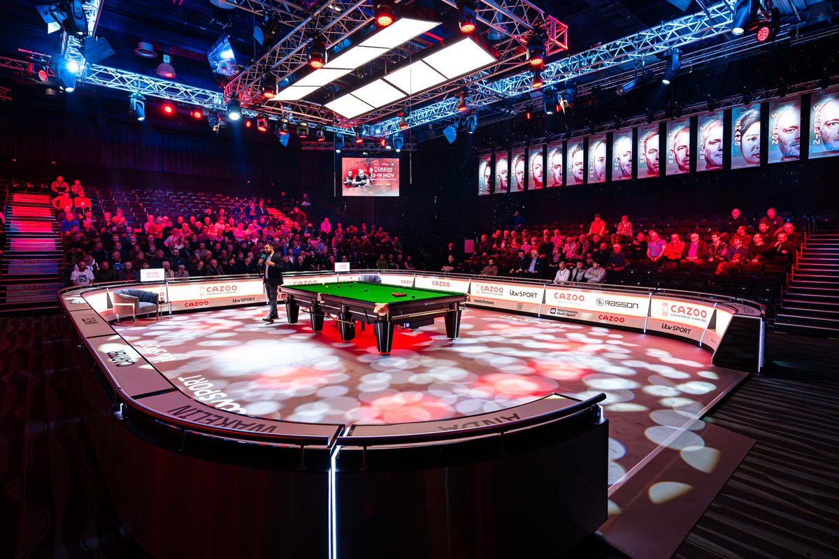 ChampOfChamps's tweet photo. ✅ Day 1 is in the books.

🙌 Join us again from 12:45pm tomorrow on ITV 4 as Luca Brecel, Barry Hawkins, Mark Williams and Robert Milkins take to the green baize.

#Cazoo | #ChampOfChamps https://t.co/TrhbjACCCU