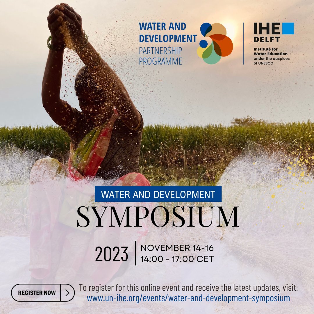 IHEDelft_WDPP's tweet photo. News🔊 Beyond reporting impacts: IHE Delft’s #WaterandDevelopment Symposium promises critical dialogues. Read more ➡️ https://t.co/siFFHk58tH #BeyondReportingImpacts #IHEDelft #WaterCare https://t.co/18WIjwodPk