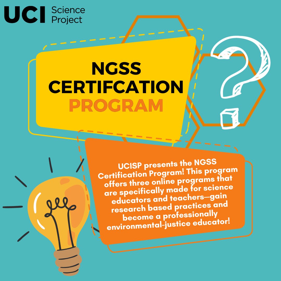 irvine_sp's tweet photo. Join our online cohorts to dive deep into the NGSS framework, while honing your skills as an equity and justice-centered educator. 🌍

Don't miss out on this opportunity to level up your science education journey. Enroll today! 📚✨

Learn more here👉 https://t.co/Yj9Xzfrp7N https://t.co/OSKJWmWAWr