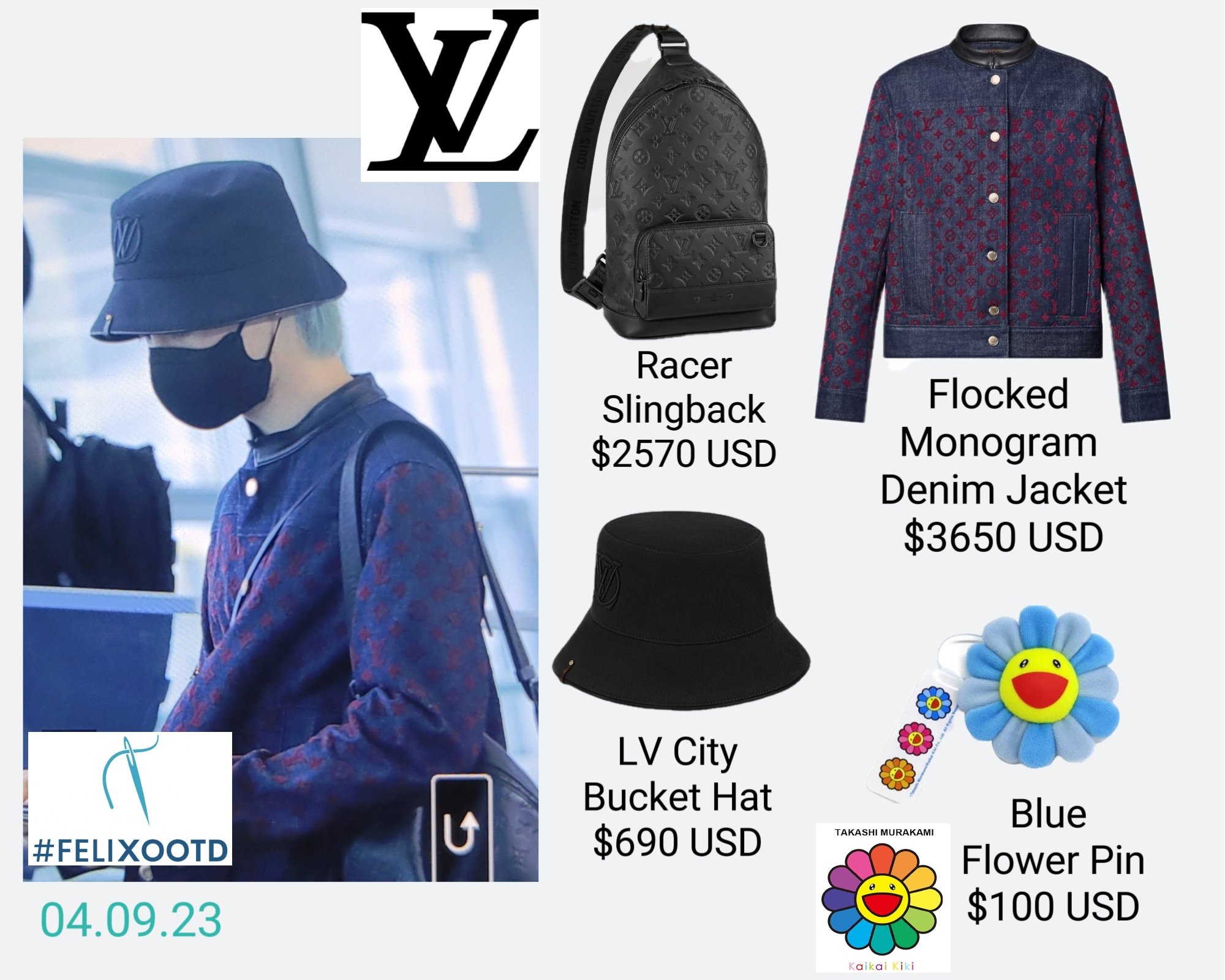 Felix #OOTD 🩵🪽 on X: Cr: @bbokerang The @LouisVuitton Monogram Colours  Braided Bracelet in blue has proven to be a popular item and I guess  because it matches with Felix and it's