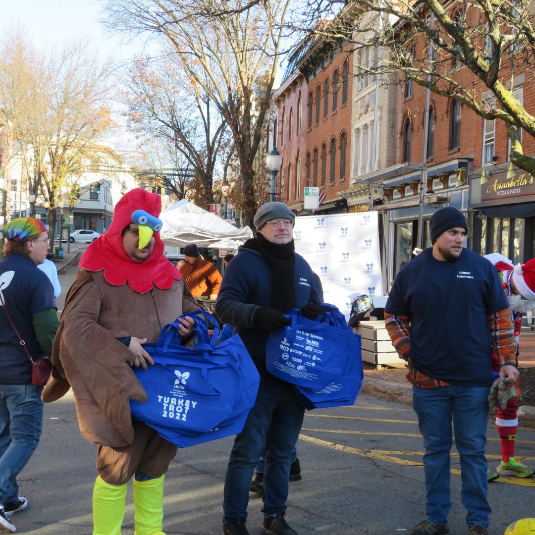 Our annual Turkey Trot is just around the corner! Join us for a day of fun, costumes and prizes to benefit the CHHOP Turkey Giveaway and Fred's Pantry. 🦃 

Register here: 
bit.ly/46RC73U