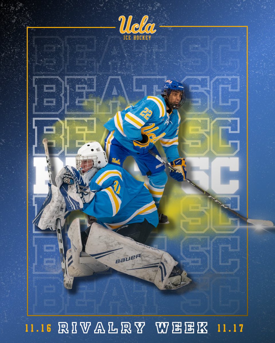 UCLAIceHockey's tweet image. Happy #BeatSC week to those who celebrate 😉