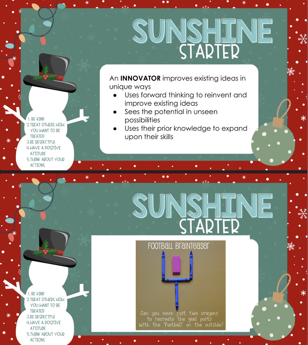 _mrscardenas's tweet photo. Today we were introduced to our new learner profile during our sunshine starter! What better way to learn about it then to practice it?! Thanks @DeniseAlejos for the idea!! 🧠💪🏽🐝 #SeeingPossibities https://t.co/RL3U2vob0c