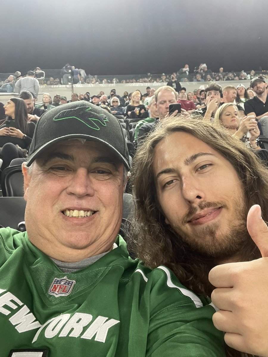 SalDeFilippo's tweet photo. At halftime of the @nyjets game reppin’ my @iamSauceGardner jersey, on the concourse, the sweetest woman asked to take my pic. She was wearing a Sauce jersey with a small “Sauce 1” in the upper corner, and said she was his grandmother! She was so nice! 

Sauce, was that her? https://t.co/yuhw2SP0d7