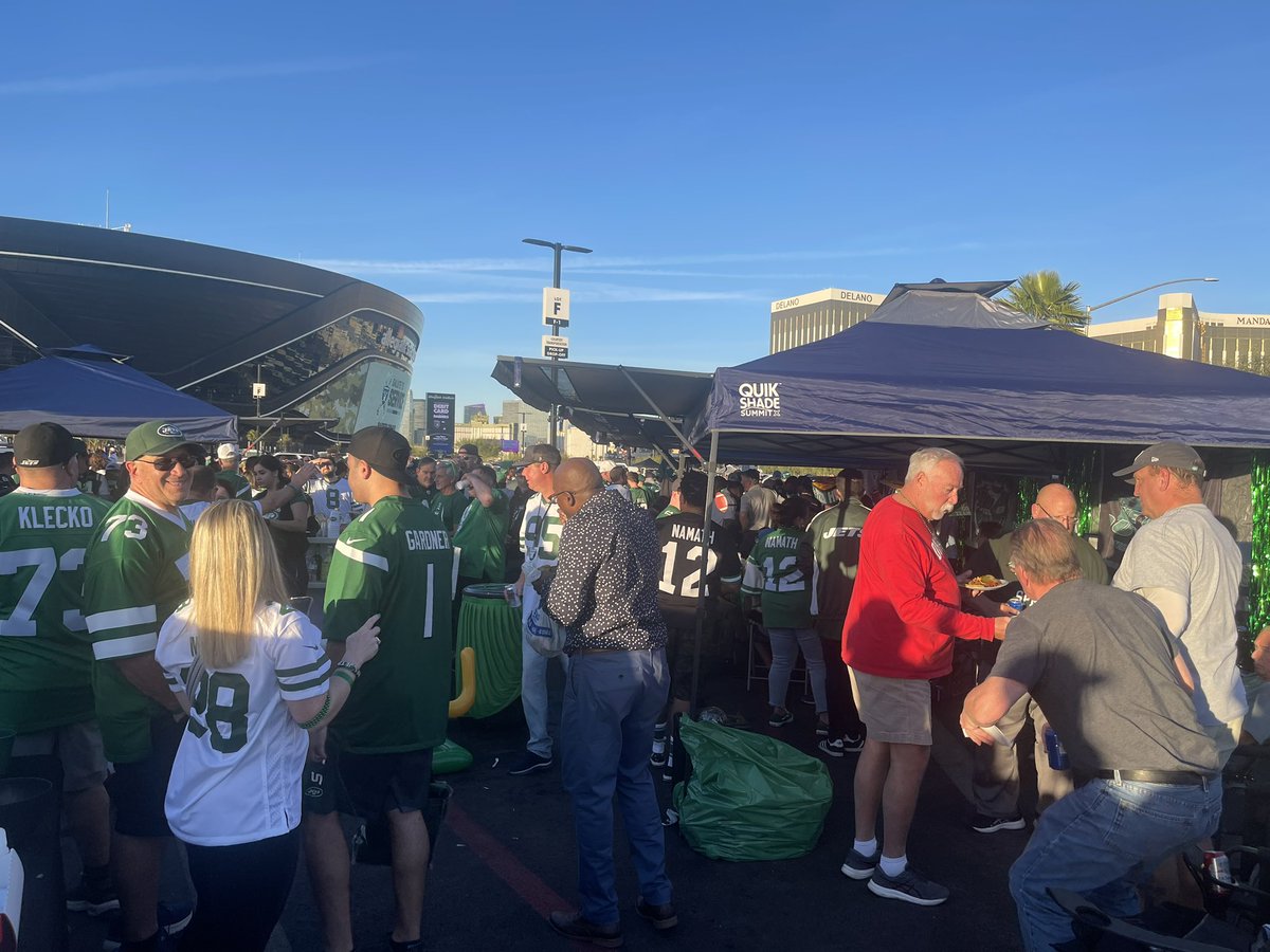SalDeFilippo's tweet photo. At halftime of the @nyjets game reppin’ my @iamSauceGardner jersey, on the concourse, the sweetest woman asked to take my pic. She was wearing a Sauce jersey with a small “Sauce 1” in the upper corner, and said she was his grandmother! She was so nice! 

Sauce, was that her? https://t.co/yuhw2SP0d7