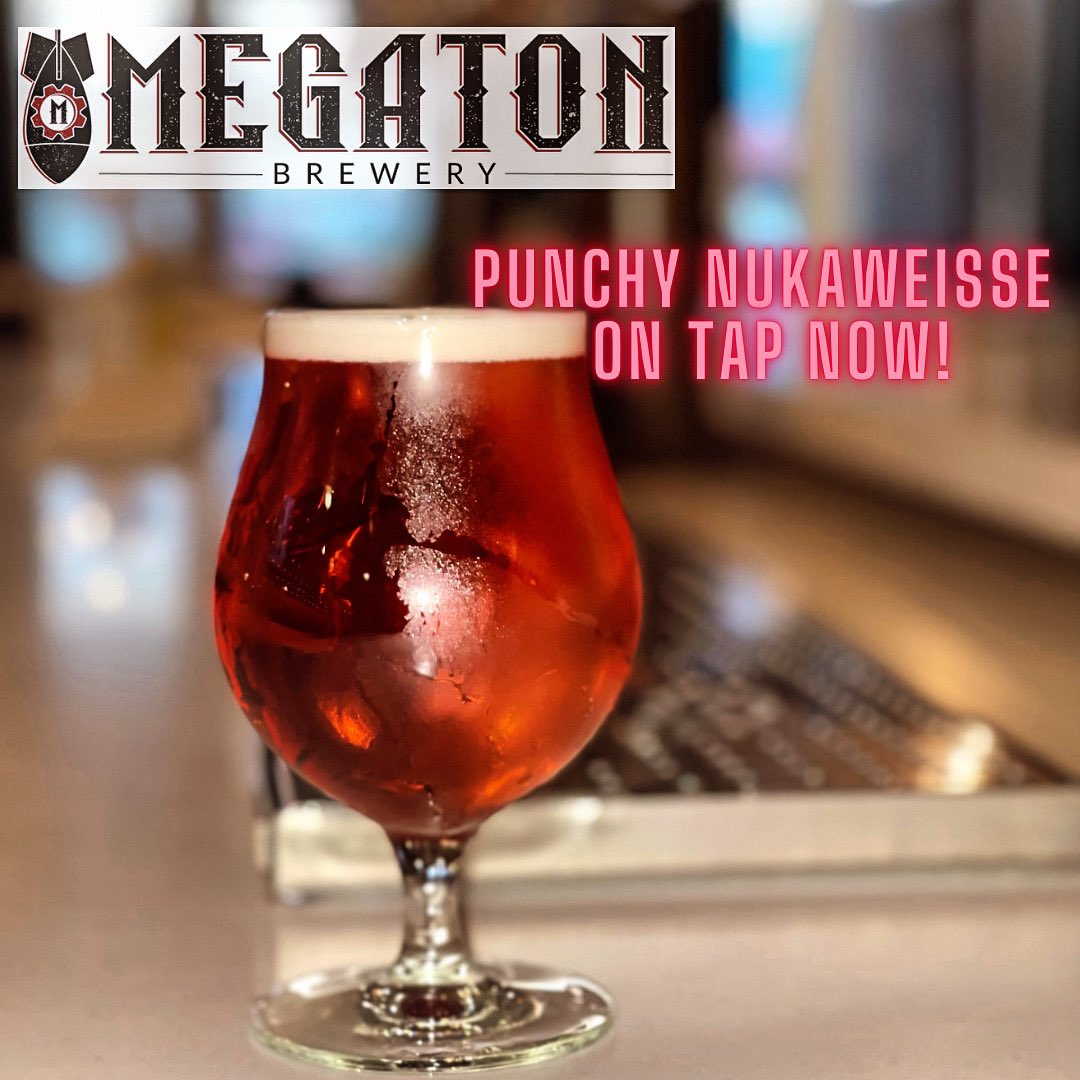 Calling all @MegatonBeer fans, Punchy NukaWeisse is on tap now! Come by Second Draught for $2 off, every Monday! #beer #CraftBeer #houstonbeer #htxcraftbeer #sourale #weisse #hawaiianpunch